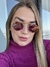 Óculos de Sol Blogueira Hexagonal Dubai - Rosa Espelhado - Metal - REF:. 18043 - C9 - G.10.09 na internet