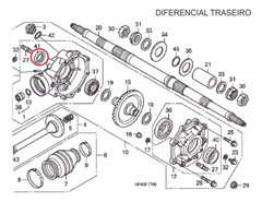 Retentor Traseiro Diferencial Quadriciclo Honda FourTrax 420 - 2008 Até 2013 (REF: 91271HC4004) na internet