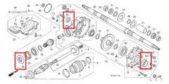 Kit Retentor Diferencial Traseiro Quadriciclo Honda FourTrax 420 - 2008 Até 2013 na internet