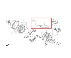 Tubo Respiro Tambor Freio Quadriciclo Honda FourTrax 420 - 2014 Acima (REF: 43132HR3A20) - comprar online