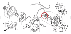 Retentor Original Cubo Tambor Freio Quadriciclo Honda FourTrax 420 - 2008 Até 2013 (REF: 91256HP5601) - comprar online