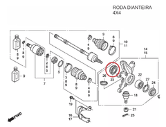 Retentor Roda Dianteira Quadriciclo Honda FourTrax 420 4x4 - 2008 Até 2013 - comprar online