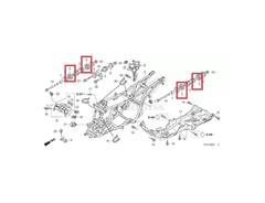 Coxim Fixação Motor Quadriciclo Honda FourTrax 350/420 (REF: 50203HM7003) - comprar online