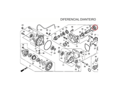 Retentor Original Diferencial Dianteiro Quadriciclo Honda FourTrax 420 - 2008 Até 2013 (REF: 91252HP5601) - comprar online