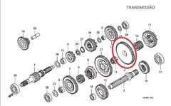 Engrenagem Secundária 1ª Caixa Marcha Quadriciclo Honda FourTrax 420 - 54 Dentes (REF: 23411HP5600) na internet