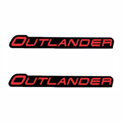 Par De Emblemas Adesivos Para-Lama Quadriciclo Can-Am Outlander - Equipaquadri