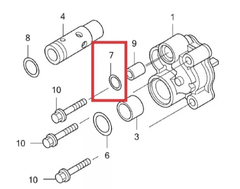 Anel Vedação 10x2 Bomba Óleo Quadriciclo Honda FourTrax 420 (REF: 91304HA5003) - comprar online