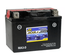Bateria Moura Ma3-DI 3 Ah Moto CG125 Cargo E CRF110 F - Ytx4l-bs