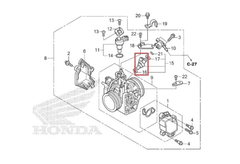 Bico Injetor Combustível Quadriciclo Honda FourTrax 420 - 2014 Acima (REF: 16450HR3A42) - comprar online