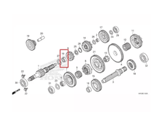 Bucha Caixa Marcha Quadriciclo Honda FourTrax 420 - 2008 Acima (REF: 23442HP5600) na internet