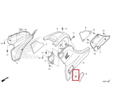 Coxim Borracha Tampa Óleo Quadriciclo Honda FourTrax 420 - 2014 Acima (REF: 83501MG7000) - comprar online