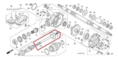 Eixo Cardan Traseiro Quadriciclo Honda FourTrax 420 - 2008 Até 2013 (REF: 40200HP5600) - comprar online