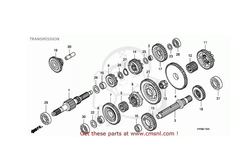 Engrenagem Secundaria 3ª Marcha Quadriciclo Honda FourTrax 420 - 33 Dentes (REF: 23451HP5A50) na internet