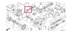 Pinhão Dianteiro Quadriciclo Honda FourTrax 420 - 2014 Acima (REF: 41521HR0F00) - comprar online