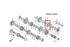 Rolamento Caixa Marcha Quadriciclo Honda FourTrax 450er (REF: 91006HP1671) - comprar online