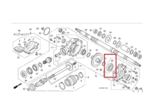 Rolamento 6009 Original Diferencial Quadriciclo Honda FourTrax 420 - 2008 Até 2013 (REF: 91005PL90) - comprar online