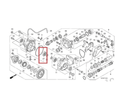 Rolamento Diferencial Dianteiro Quadriciclo Honda FourTrax 420 - 2008 Até 2013 (REF: 91052hc500) - comprar online