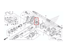 Rolamento Traseiro Diferencial Quadriciclo Honda FourTrax 420 - 2014 Acima (REF: 91062HP0A01) - comprar online