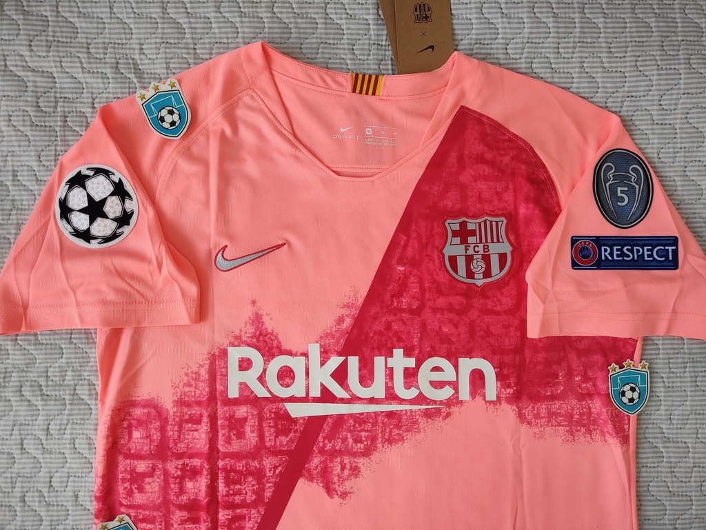 Camiseta Alternativa Messi 10 Barcelona 2018 19 UCL