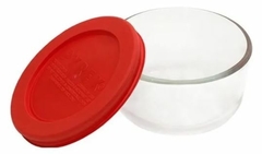 Contenedor Pyrex de Vidrio Redondo C/ Tapa 1,65 litros - comprar online