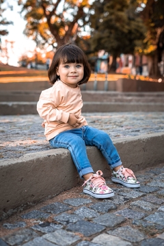 ZAPATILLAS PARA BEBES Y NIÑOS FLORES GRANDES