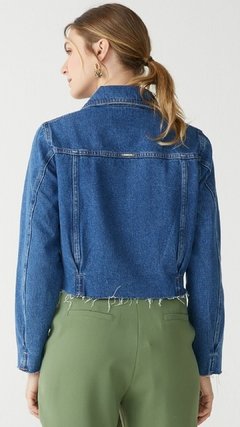 JAQUETA JEANS BARRA A FIO - loja online