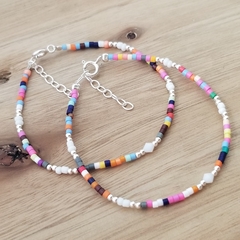 Pulsera Happy Extensible 20cm Colores y Bolitas Plata 925 - comprar online