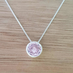 Imagen de Dije Susano 7mm Cubic Rosa Plata 925