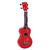 Ukelele Soprano Mahalo Mr1 Rainbow Series Rojo Con Funda