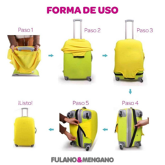 Kit De Viaje: Fundas Cubre Valija Grande + Carry On + Bolso Plegable - Aeropuerto en internet