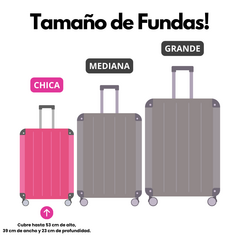 Kit De Viaje Funda Cubre Valijas Chica Carry On + Bolso Plegable - Travel - Fulano y Mengano