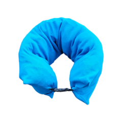 Almohada De Viaje Cuello Guarda Ropa - Azul Francia - Fulano y Mengano