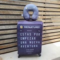Kit De Viaje: Funda Valija 23 kg + Almohada Cuello Cervical - Aeropuerto
