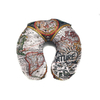 Almohada Cuello De Viaje Inteligente Viscoelástica Con Funda - Mapa Vintage