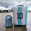 Kit De Viaje: Funda Cubre Valija 23kg + Mochila Plegable - Argentina