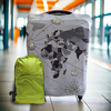 Kit De Viaje: Funda Cubre Valija 23kg + Mochila Plegable - Mapa Gris