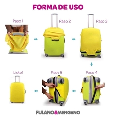Kit De Viaje: Funda Valija 23 kg + Almohada Cuello Cervical - Mundial Argentina - comprar online