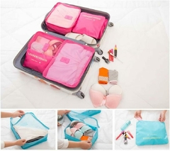 Organizador de Valija Set x6 Estuches - Fucsia en internet