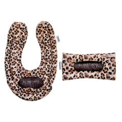 Kit Cuello Térmico Cervical + Almohadilla Frío Calor Relax - Animal Leopardo