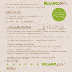 Antifaz Térmico Relajante - Natural Flores - comprar online