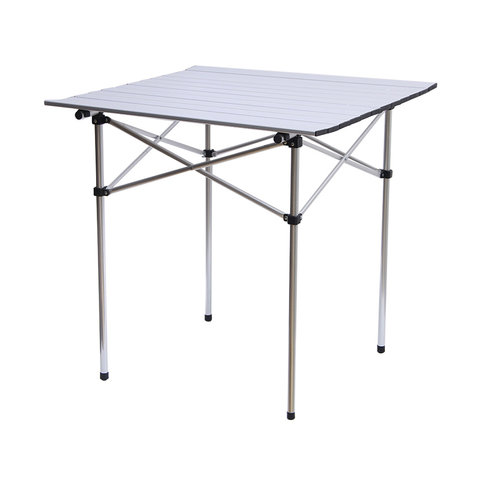 MESA PLEGABLE DE CAMPING ALUMINIO ENROLLABLE