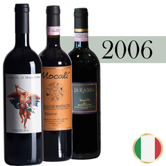 KIT Degustação Horizontal com 3 garrafas de Brunello di Montalcino 2006