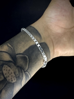 Pulseira Veneziana 4,5mm - Prata 925 - comprar online