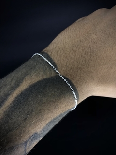 Pulseira Tijolinho 2mm - Prata 925