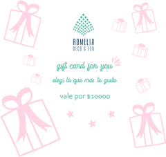 Gift card Romeliadeco $10.000