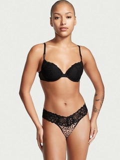 Bombacha Panty Colaless Encaje Negro Print L Victoria's Secret - comprar online