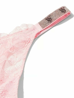 Bombacha Panty Colaless Encaje Rosa Strasses S M L Victoria's Secret - comprar online