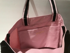 Bolso Lona Bicolor Rosa Negro Linea Signature Victoria's Secret - tienda online