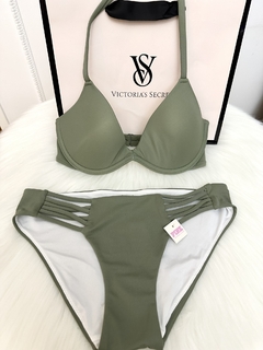 Bikini Verde Musgo Top Y Vedetina Xs Pink Victoria's Secret