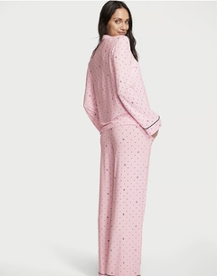 Pijama Modal Rosa Monograma & Lunares M Victoria's Secret - comprar online